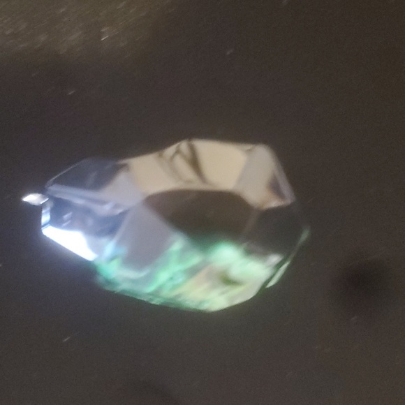 New Faceted Green & Black Fire Agate Pendant. - Picture 3 of 15